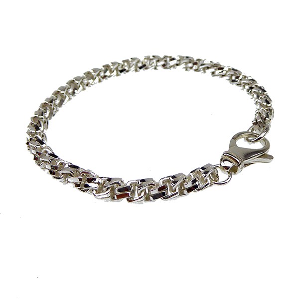 San - Links of Joy\'s Armbånd & halskæde - Massiv/Kraftig kæde i Blank udførelse - 5,5mm 20cm