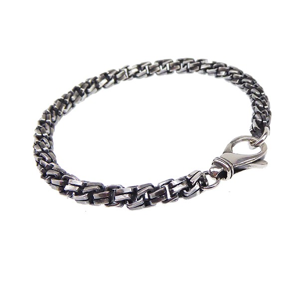 San - Links of Joy\'s Armbånd & halskæde - Massiv/kraftig kæde -Let oxyderet-5,5mm 23cm