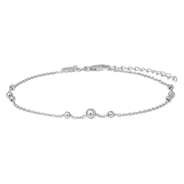 Nordahl\'s Rhd. sølv ankel BEAD52 23+4cm 