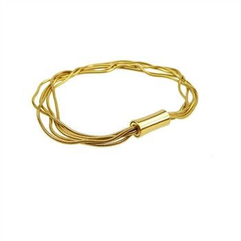 San - Links of Joy's Armbånd & halskæde - 5 rk. Slange Forgyldt 50cm