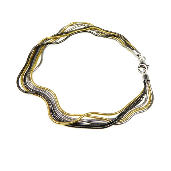 San - Links of Joy\'s Armbånd & halskæde - 6 rk. & 3 farvet Slange 16cm