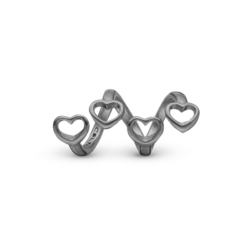 Christina Jewelry & Watches's Family Hearts - Charm 6 mm