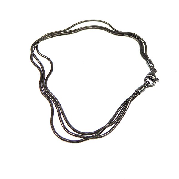 San - Links of Joy\'s Armbånd & halskæde - 3 rk. Slange - Oxyderet 16cm