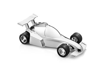 Noa Kids's Sparebøsse   racerbil, sølvfarvet