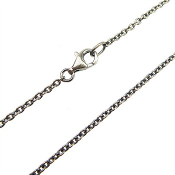 San - Links of Joy's Armbånd & halskæde Ankerkæde/Let oxyderet 0,45mm 21cm