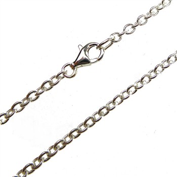San - Links of Joy's Armbånd & halskæde - Ankerkæde/Blank 0,6mm 21cm