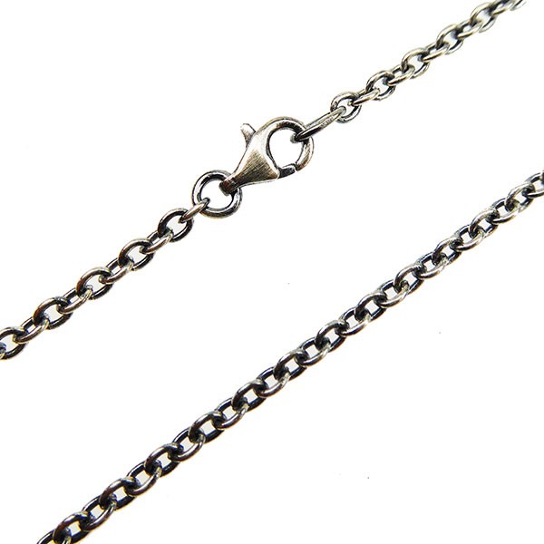 San - Links of Joy\'s Armbånd & halskæde - Ankerkæde/Let oxyderet 0,6mm 38cm