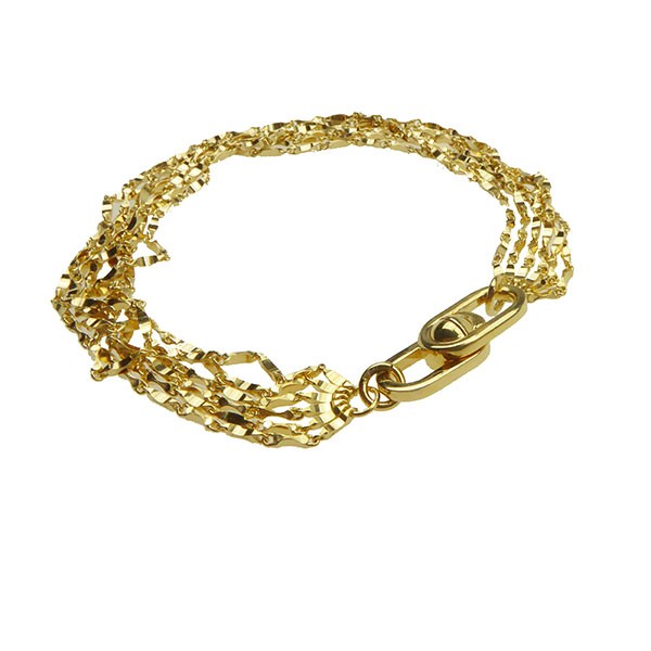 San - Links of Joy\'s Armbånd & halskæde - Forgyldt m.Magnetlås 20cm