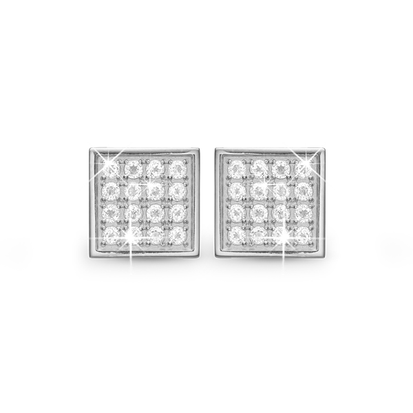 Christina Jewelry & Watches\'s Square Balance Clips - Øreclips - Sølv