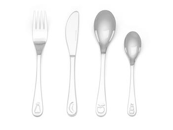 Noa Kids's Børnebestik, 4-delt, Miffy-frugt, rustfrit stål