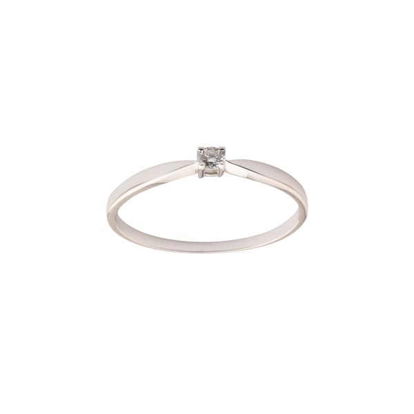 L&G\'s Ring 14 karat hvidguld KAYA Brillant(4-greb)