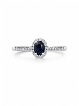 L&G's Ring 14 karat PETIT safir med 0,06 carat WSI