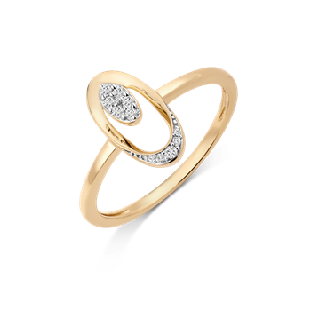 Støvring Design's Guld ring med diamanter, alt 0,07 ct. w/pk