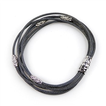 San - Links of Joy's Armbånd & halskæde - Oxyderet/Rhodineret 21cm