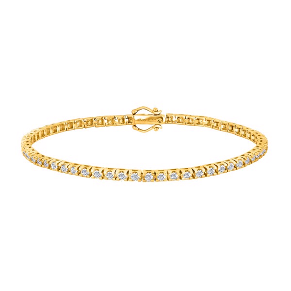 Siersbøl\'s 14kt. guld tennisarmbånd  dia. 2.0ct W/SI