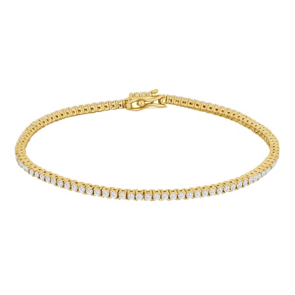 Siersbøl\'s 14kt. guld tennisarmbånd  dia. 1.54ct W/SI 