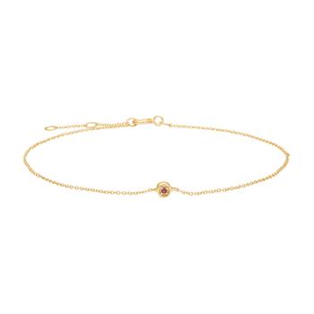 Siersbøl's 14kt. guldarmbånd m. 0,007ct rubin