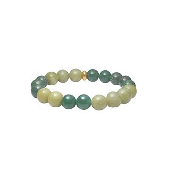 Heinzendorff's Grøn agat, jade  armbånd 10mm