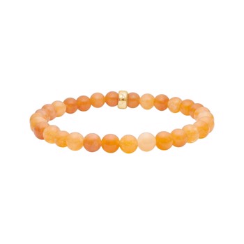 Heinzendorff's Orange spong quartz 6mm armbånd