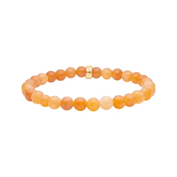 Heinzendorff\'s Orange spong quartz 6mm armbånd