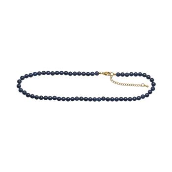 Heinzendorff's Blå spong quartz 6mm - carabinlås 40+5cm