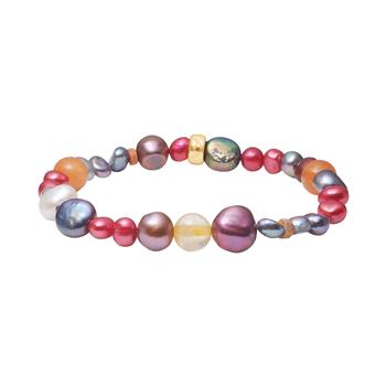 Heinzendorff's Apatit, Peridot, ametyst, amazonite, sol sten, fvkp. Hematit armbånd