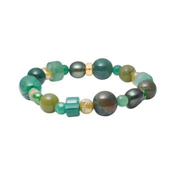 Heinzendorff's Agate, quartz, jasper, fvkp. armbånd