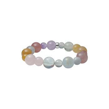 Heinzendorff's Prehnite, jade, sponge quartz, cherry quartz, aquamarin, fluorite, Rosaquartz, fire quartz, ametyst 