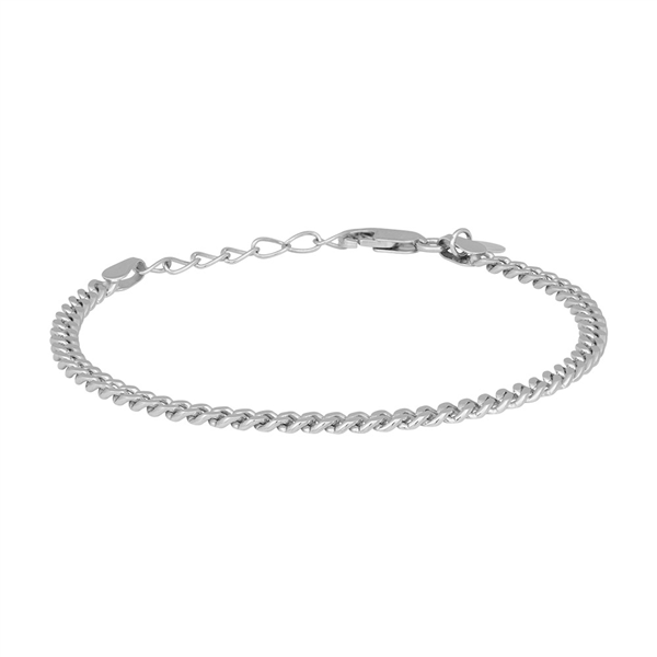Nordahl\'s Rhd. sølv armbånd PANZER52 3mm