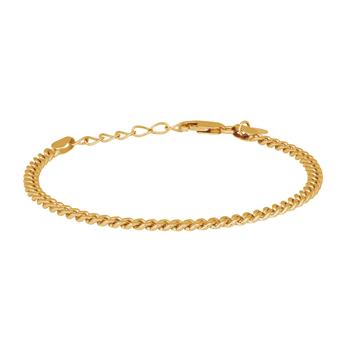 Nordahl's Forgyldt sølv armbånd PANZER52 3mm