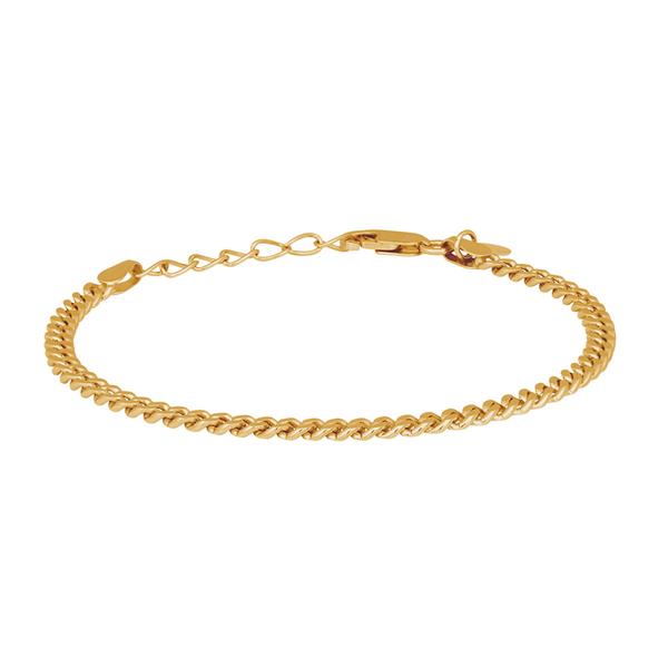 Nordahl\'s Forgyldt sølv armbånd PANZER52 3mm