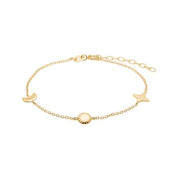 Nordahl's Forgyldt sølv armbånd UNIVERSE52