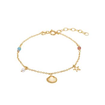 Nordahl's Forgyldt sølv armbånd SEASIDE52