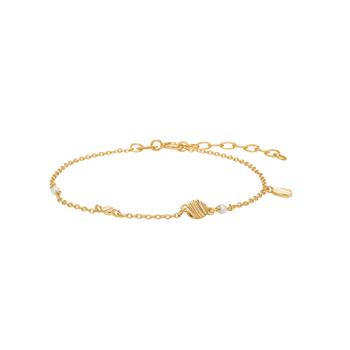 Nordahl's Forgyldt sølv armbånd RIPPLES52