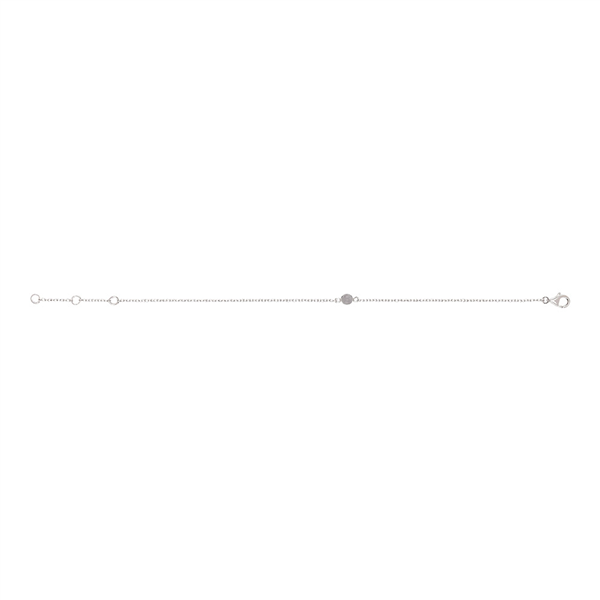 Nordahl\'s Rhd. sølv armbånd SWEETS52 grey moon st 4,5mm
