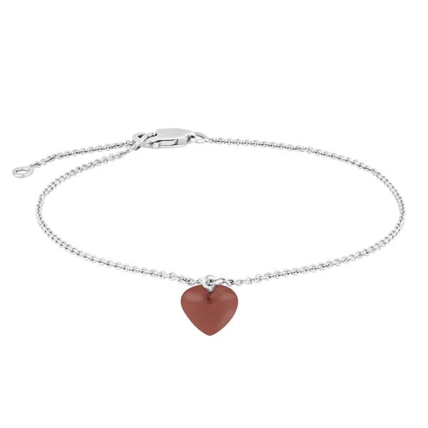 Nordahl\'s Rhd. sølv armbånd YOU52 red onyx