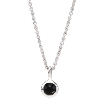 Nordahl's Rhd. sølvkæde SWEETS52 black onyx 5mm