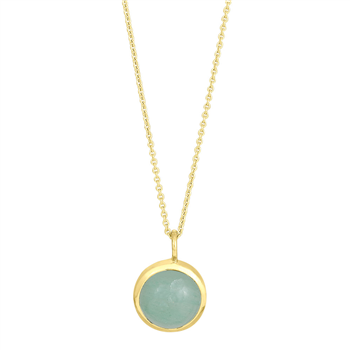 Nordahl's Forg sølv vedhæng SWEETS52 green aventurine 11mm 