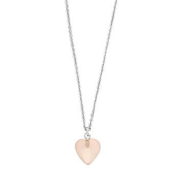 Nordahl's Rhd. sølvkæde YOU52 pink chalcedon