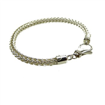San - Links of Joy's Ø 5,3mm Rævekæde I Blank Sterlingsølv Armbånd & Halskæde 25cm