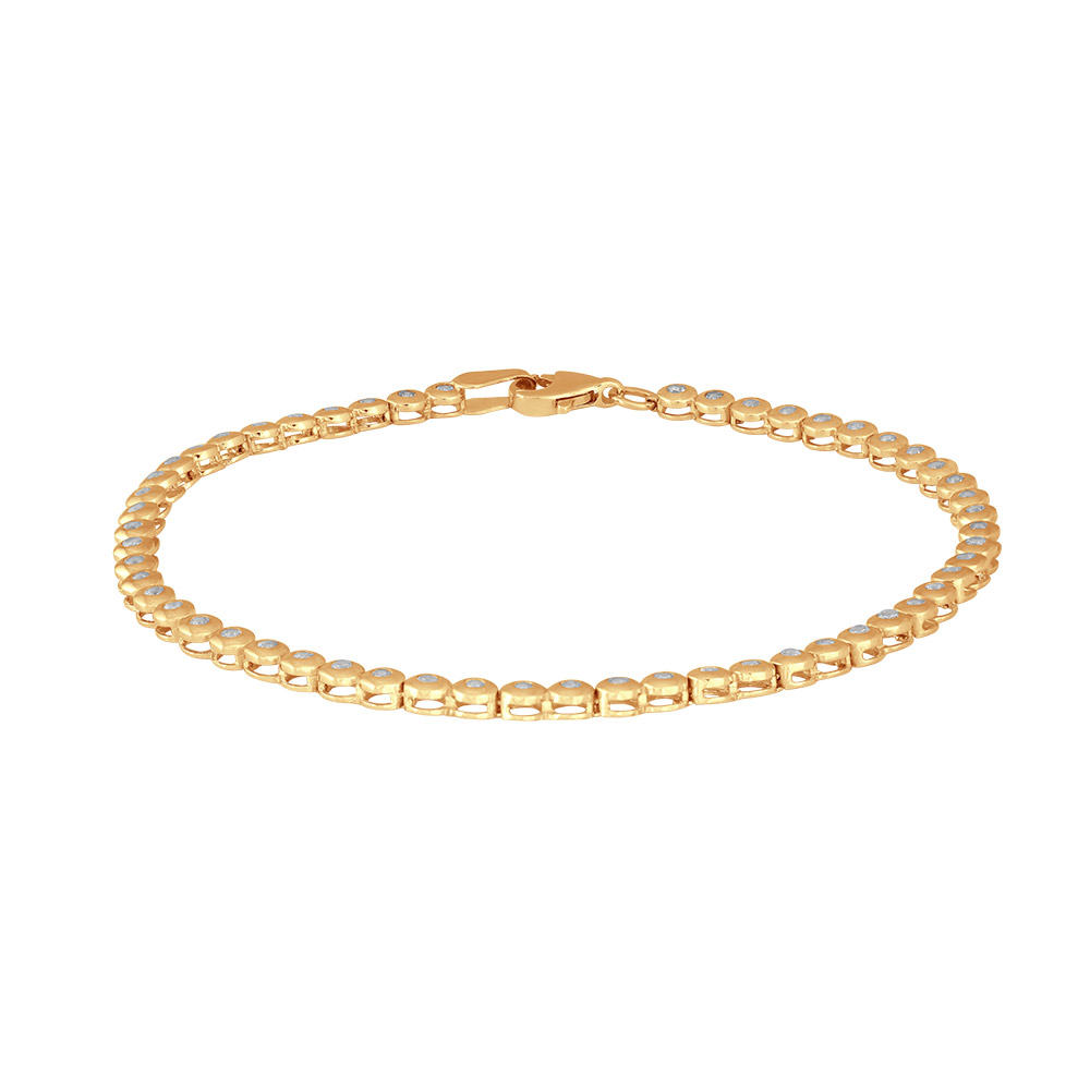 Siersbøl\'s 8 kt. guldtennisarmbånd