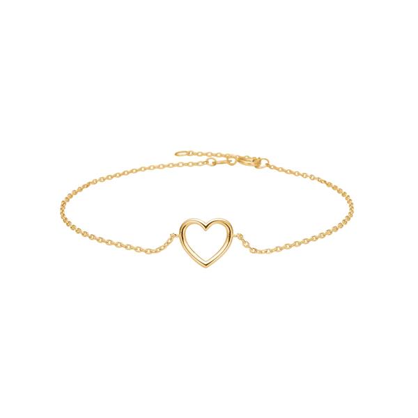 Siersbøl\'s 8kt. guldarmbånd m/hjerte