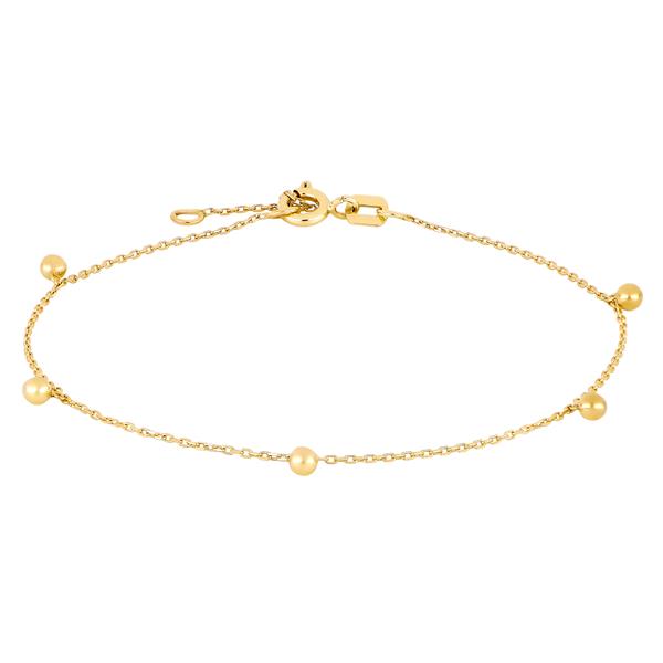 Siersbøl\'s 8 kt. guldarmbånd m/5 kugler