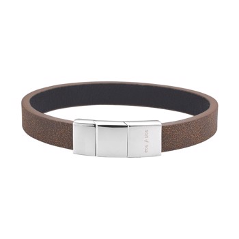 Son of Noa's SON armbånd brun kalveskind 21cm