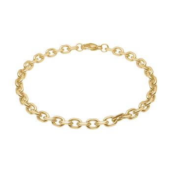 Son of Noa's SON armbånd stål anker facet, IP gold 23cm