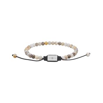Son of Noa's SON armbånd bambus jaspis og stål 4mm, 19-25cm