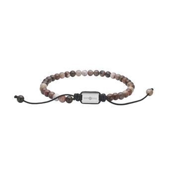 Son of Noa's SON armbånd forstenet træ og stål 4mm, 19-25cm