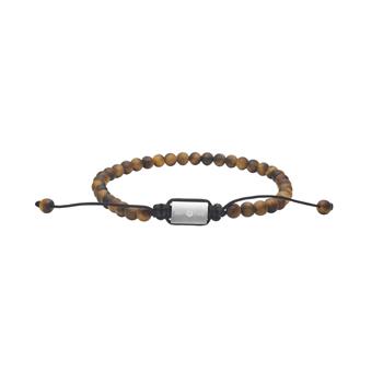 Son of Noa's SON armbånd mat gul tigerøje 4mm, 19cm - 25cm