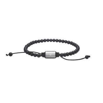 Son of Noa's SON armbånd mat sort onyx 4mm, 19cm - 25cm