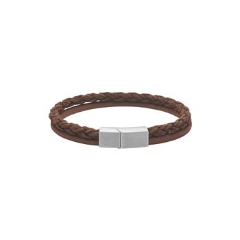 Son of Noa's SON armbånd brun kalveskind rund flet/glat 8mm - 21cm